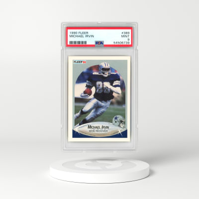 1990 Fleer #389 Michael Irvin (PSA 9 MINT)